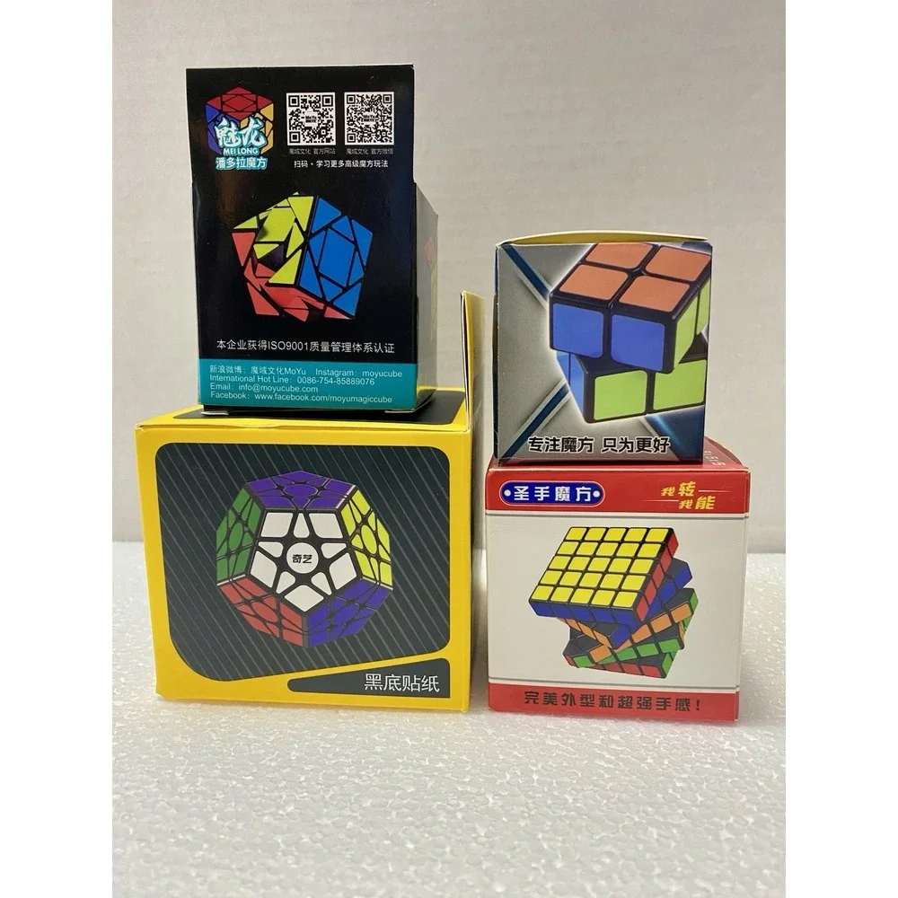 Speed Cube Set MoYu MeiLong Skewb QiYi Megaminx ShengShou 2x2 5x5 Puzzles NEW